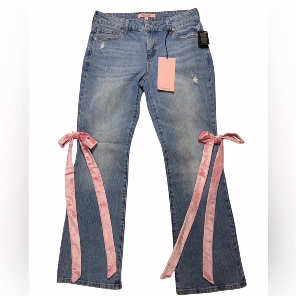 Juicy Couture Pink Bow Jeans